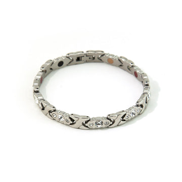 All The Stars - Negative Ion Bracelet, Stainless Steel with Swarovski Crystals